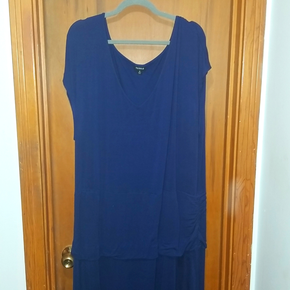 Deep V-neck Maxi Dress